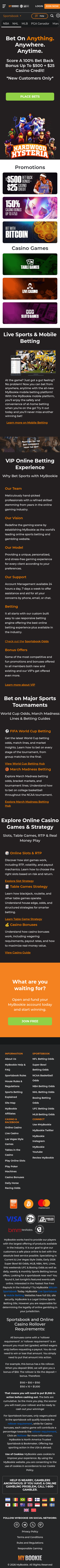MyBookie mobile