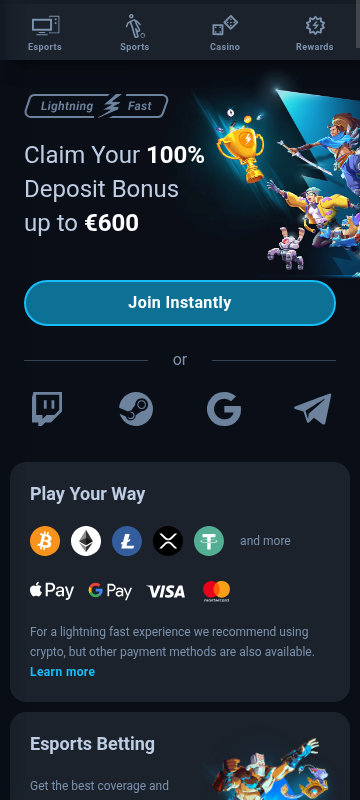 Thunderpick mobile